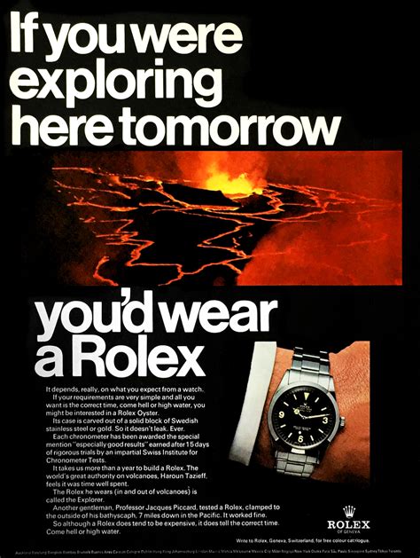 old rolex ads|rolex slogan.